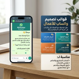 قوالب تصميم واتساب للأعمال