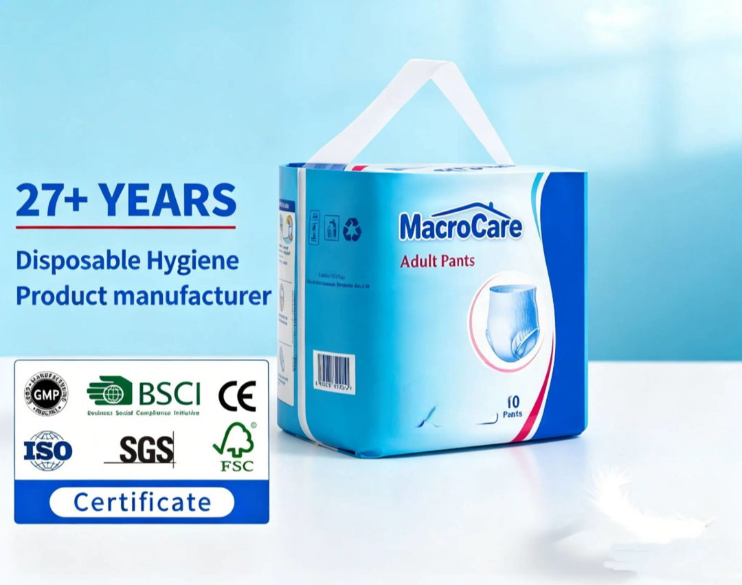 Macro Care Ultra Thick ABDL Adult Diaper Panty Style 10Pcs Premium Super Absorbent