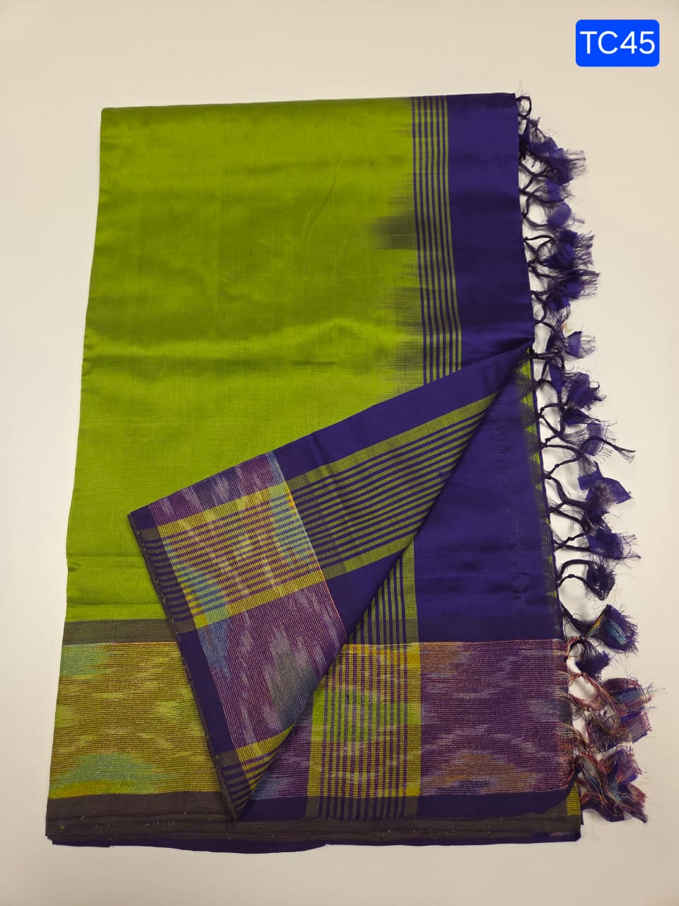 Plain Silk Cotton Saree _0