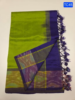 Plain Silk Cotton Saree 