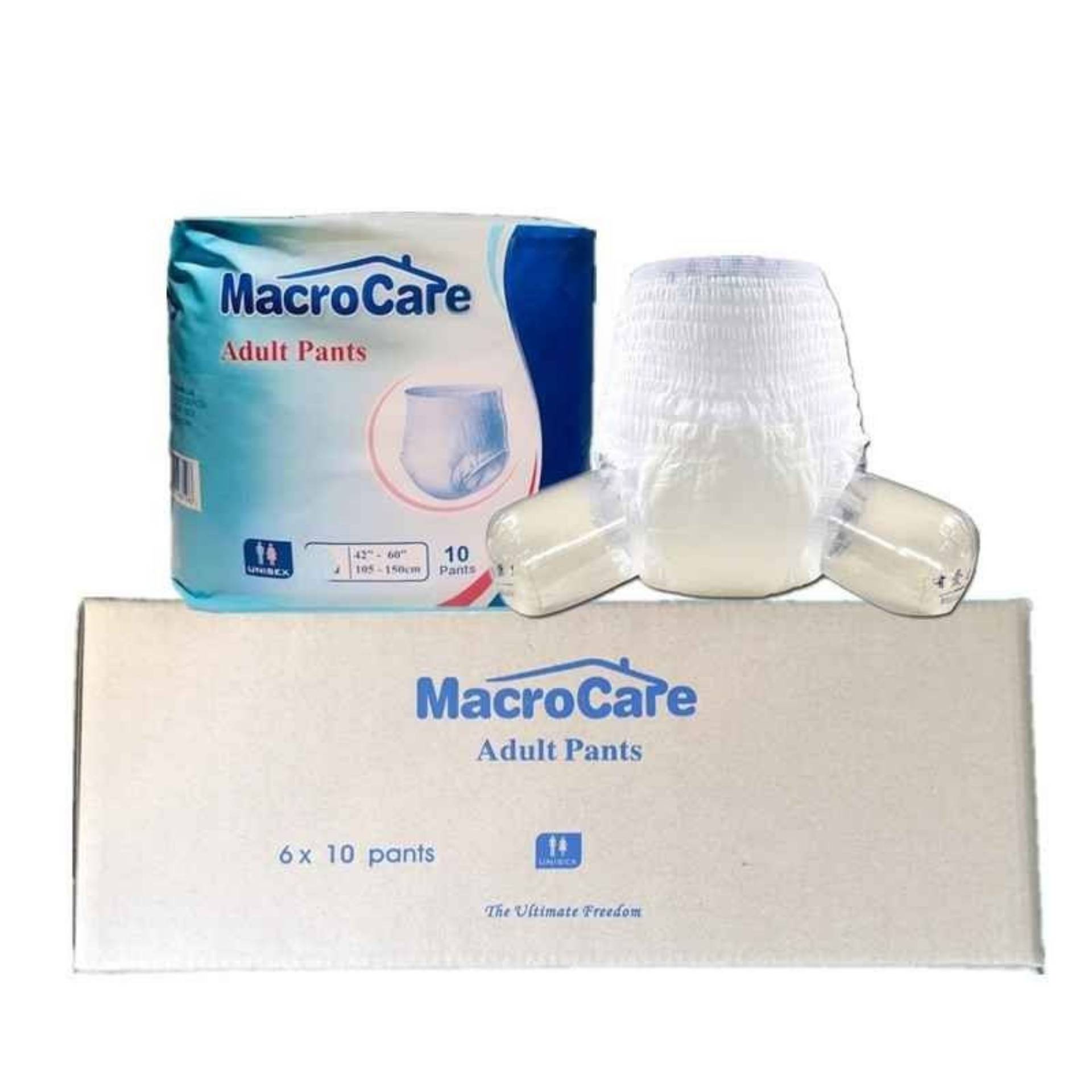 Value Pack of 6 packs | MacroCare Ultra Thick ABDL Adult Diaper Panty Style Premium Super Absorbent_0
