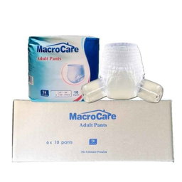 Value Pack of 6 packs | MacroCare Ultra Thick ABDL Adult Diaper Panty Style Premium Super Absorbent