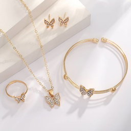 All butterfly necklace set