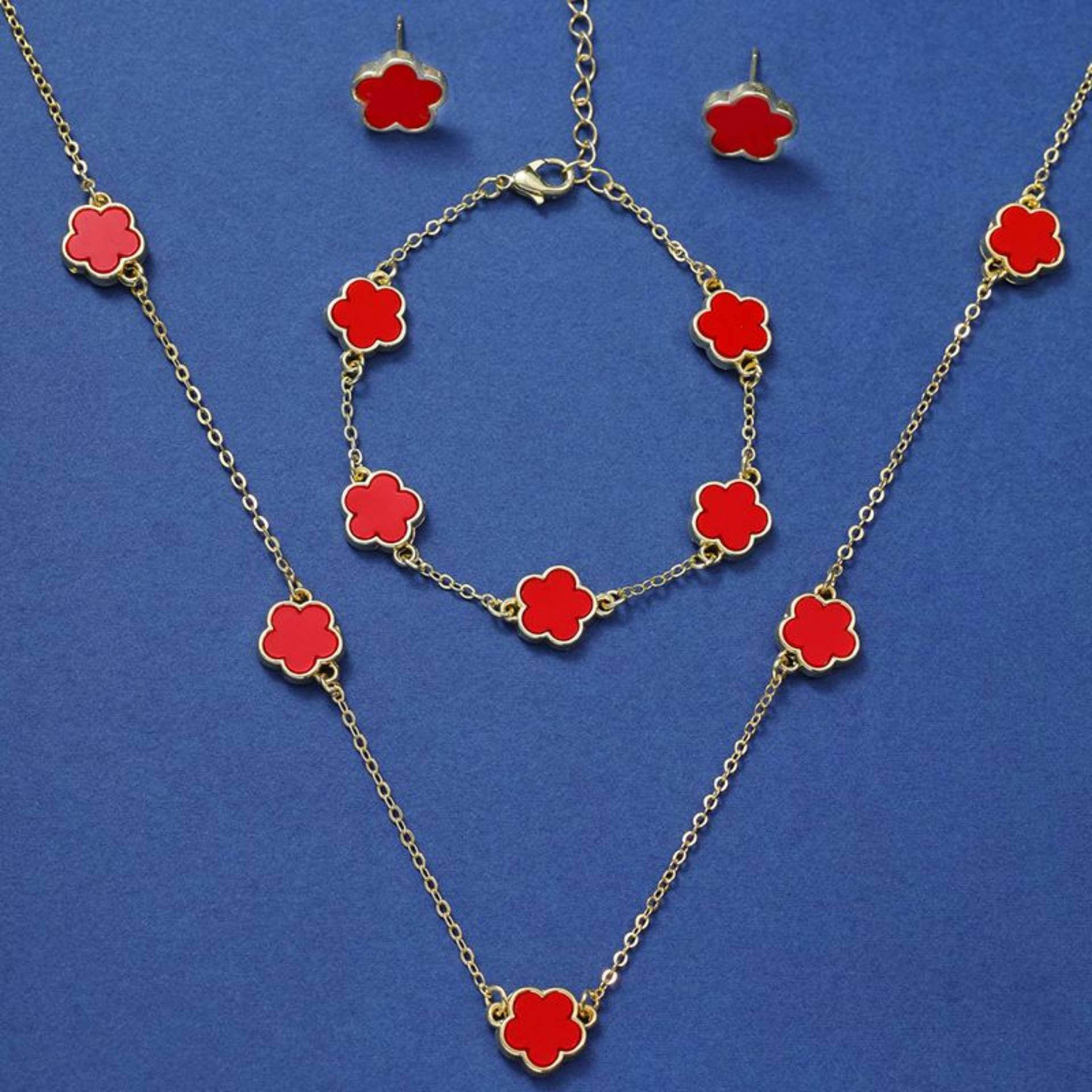 Five leaf necklace set_0