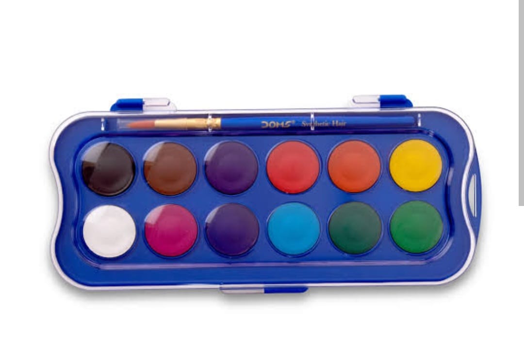  DOMS 12 Water Colour Cakes Set