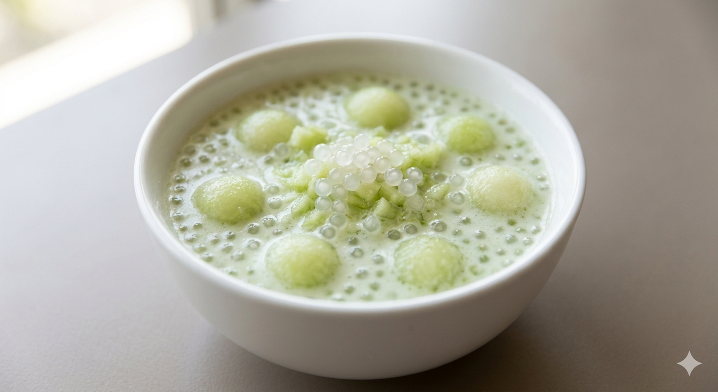 蜜瓜西米露 Honeydew Sago_0