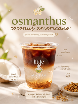 Osmanthus Coconut Americano [Iced]