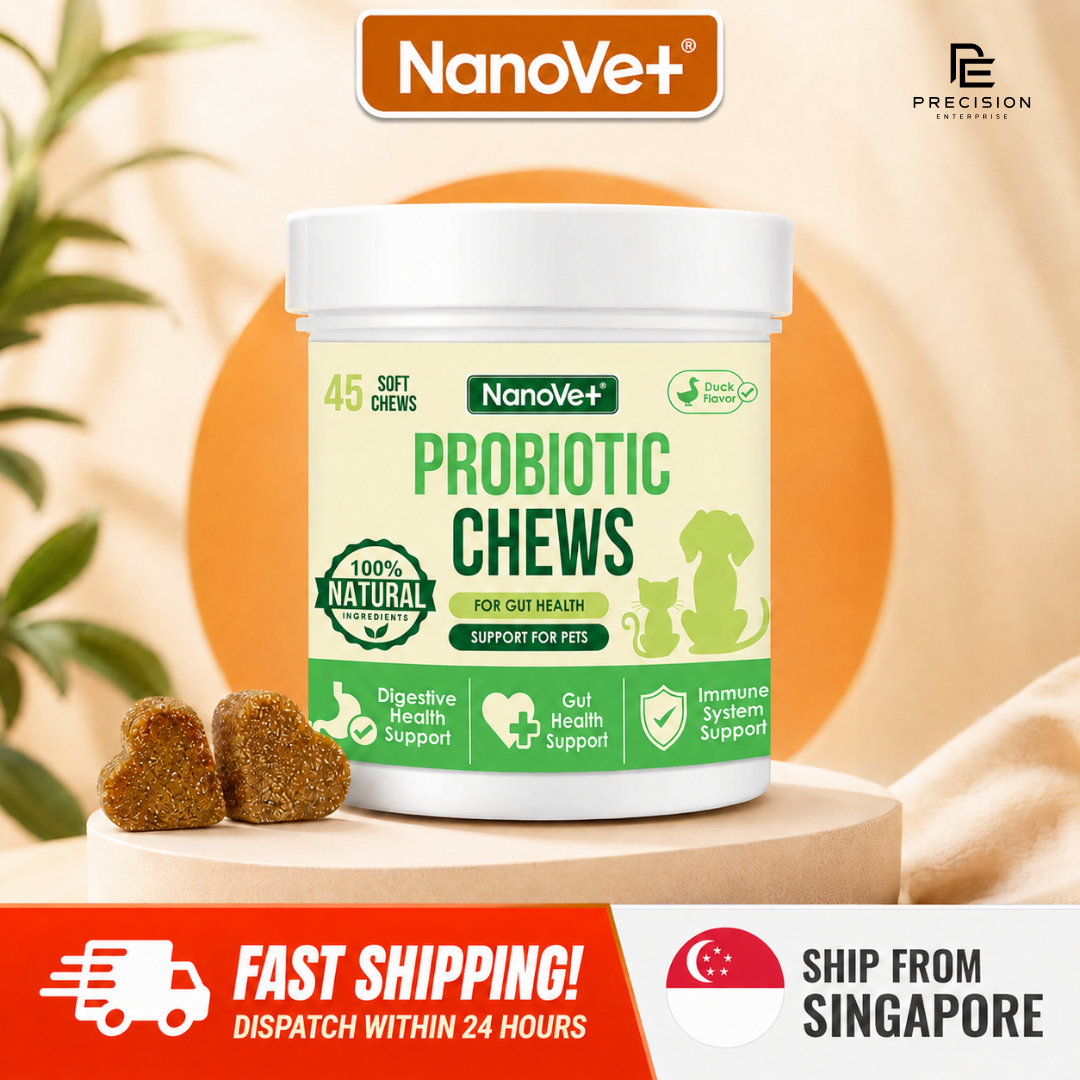 NanoVet Probiotic Chews for Dogs & Cats | Digestive, Gut & Immune Health Support | Pet Supplement_0