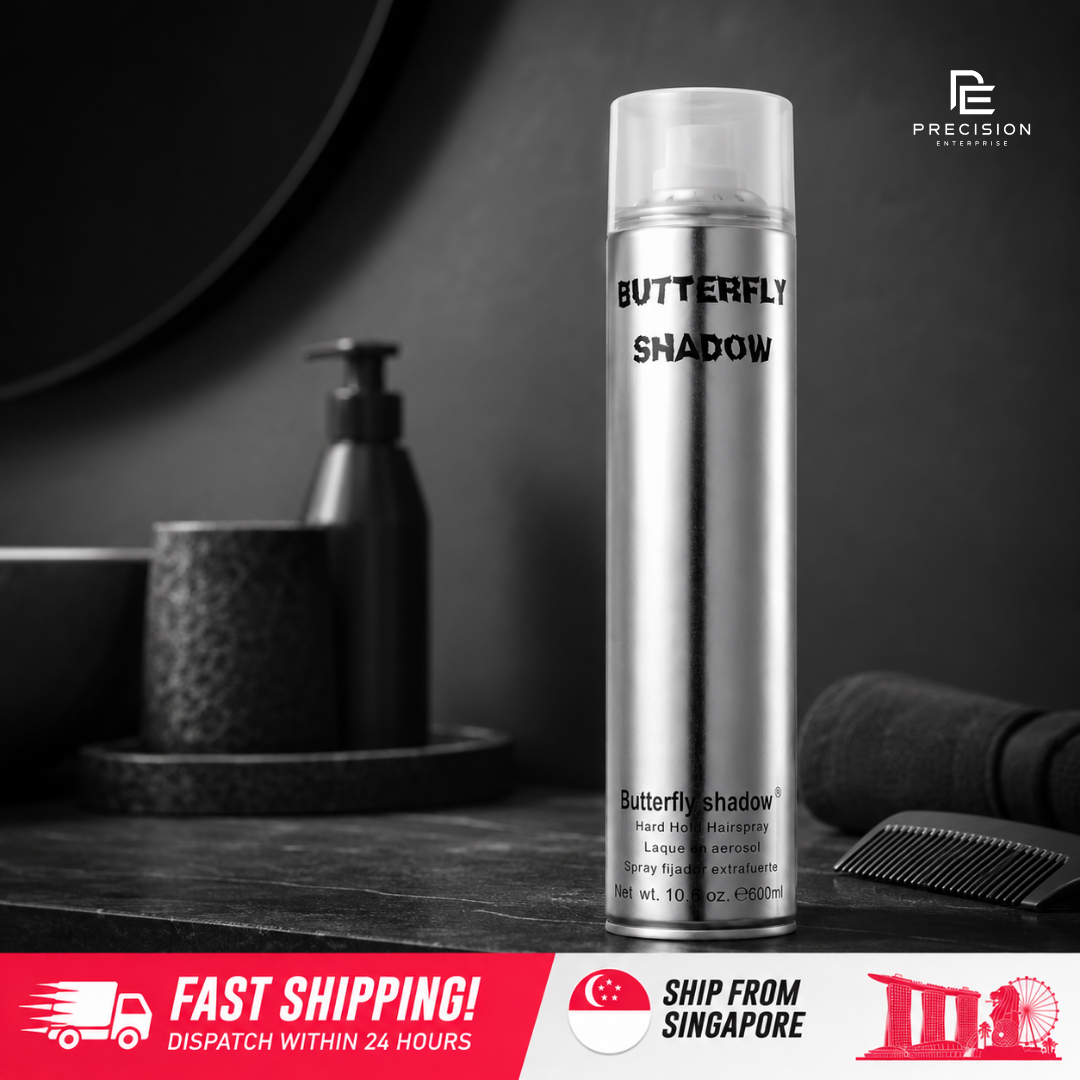 [SG Stock] Butterfly Shadow Hard Hold Hair Spray | 600ml | Trusted By Professionals | Long Lasting Hold