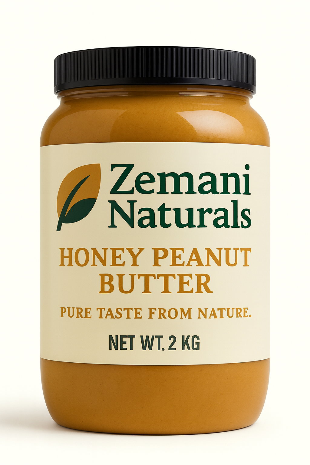Zemani Naturals Honey Peanut Butter (2 KG) – Pure, All-Natural Energy Spread
