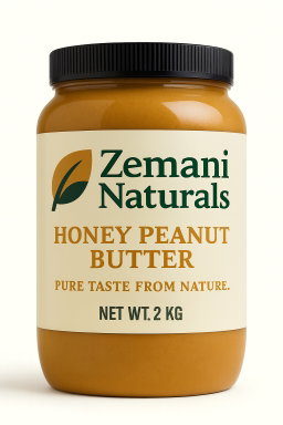 Zemani Naturals Honey Peanut Butter (2 KG) – Pure, All-Natural Energy Spread