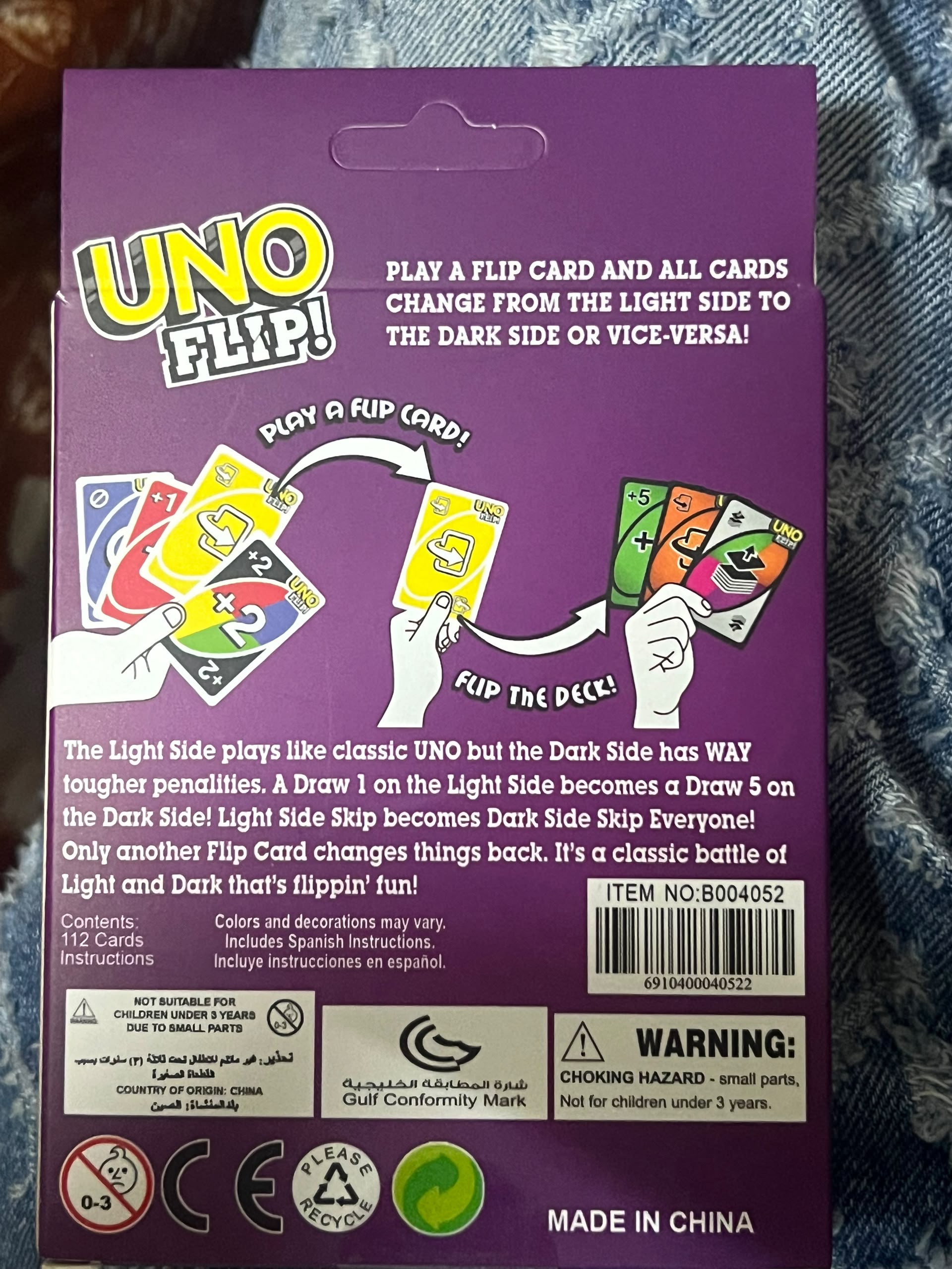 Carte UNO flip_1