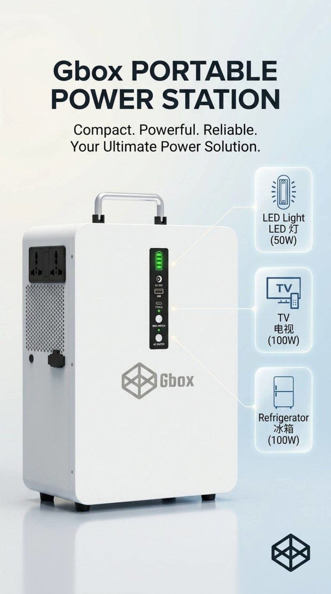 Gbox Solar Generator 1kwh