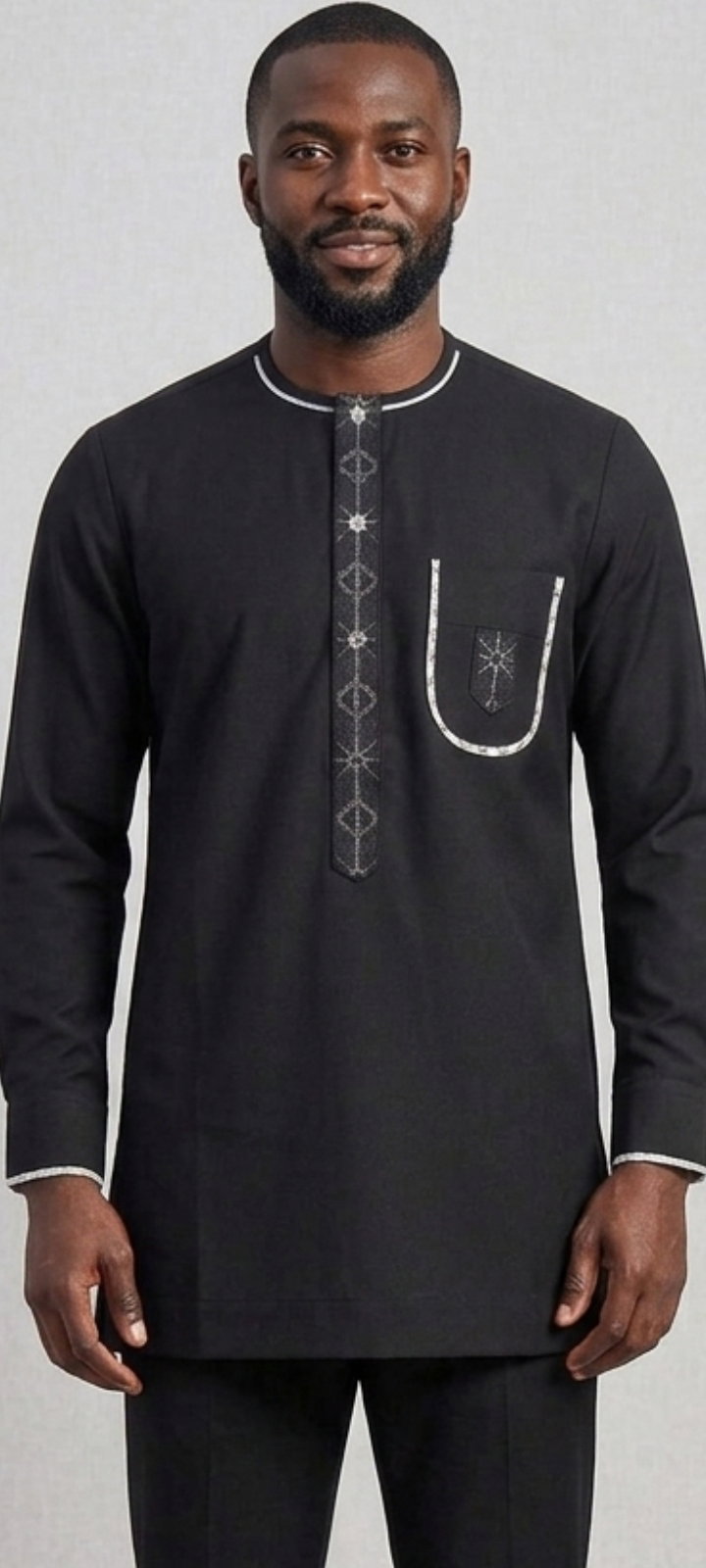  Tunique« Onyx Adinkra Royale » TAMK006