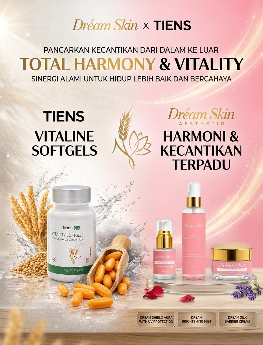 PAKET || Vitaline Softgels Dan Dream Skin Aesthetic _0
