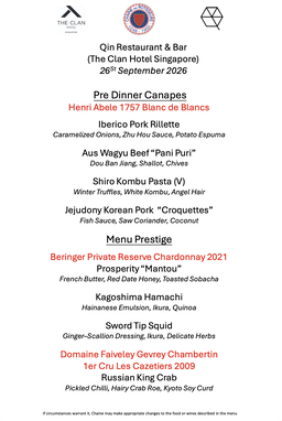 Dîner Amical Au Qin