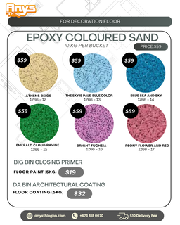 epoxy coloured sand (10kg)