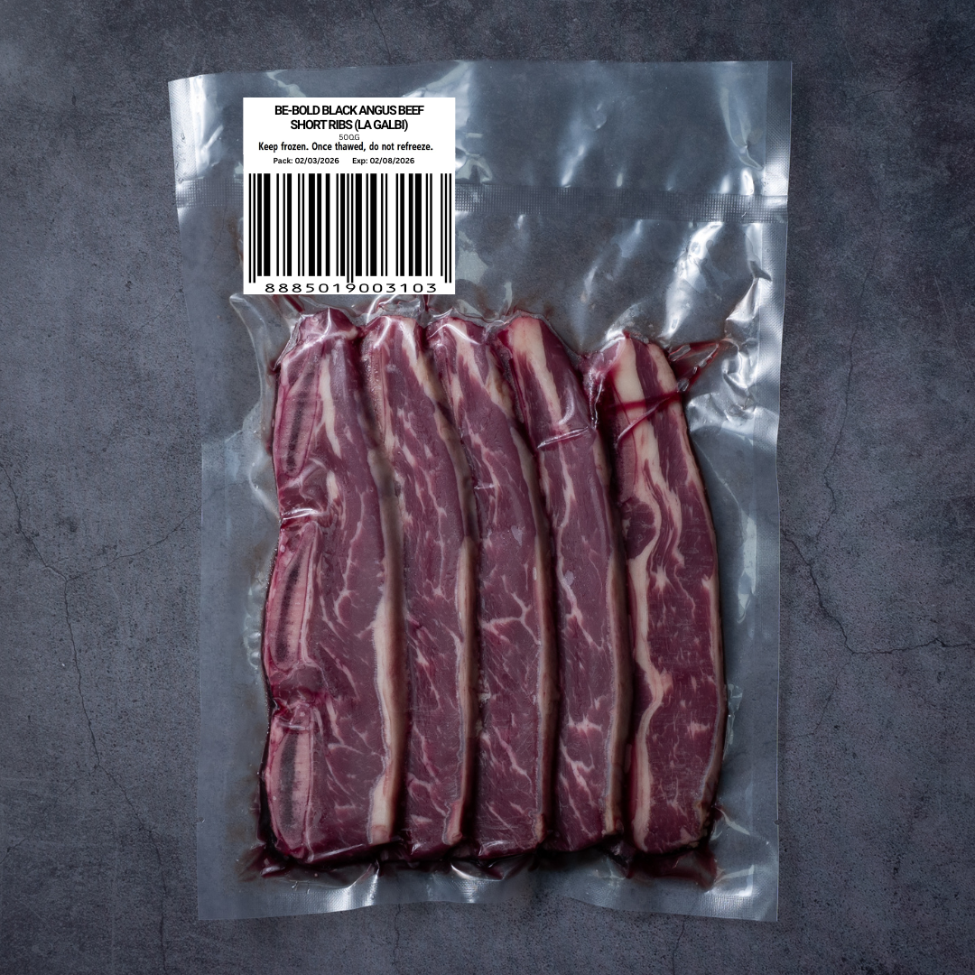 Be-Bold Black Angus Aust Beef Shortribs (La Galbi) 500G_3