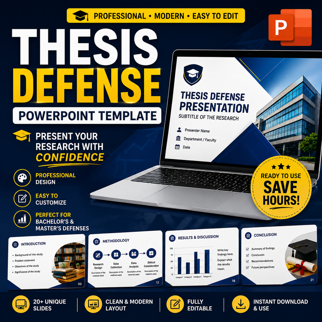 PowerPoint Presentation Template For Thesis Defense