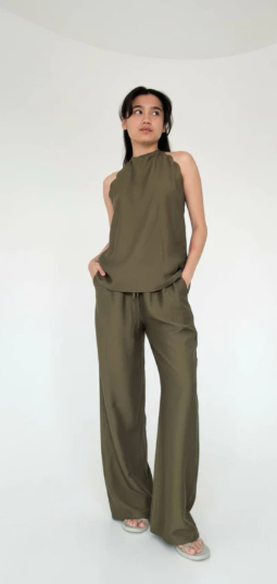 Halter Neck Scallop One Set_2