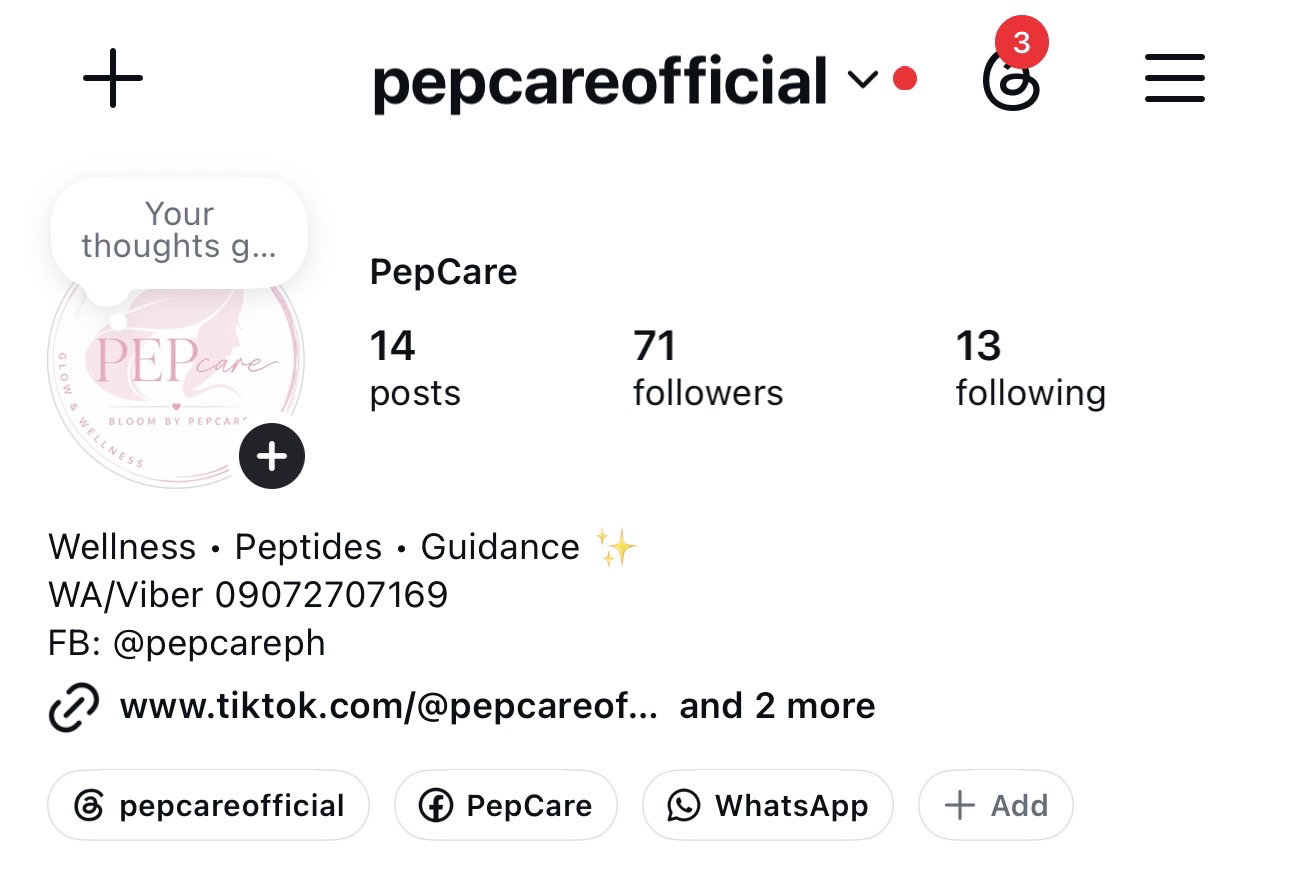 Our PepCareOfficial TikTok with almost 6K followers got BANNED 😭  We’re starting over, but we’re not going anywhere! 🫶🏻  Please follow our other official accounts so we can stay connected. Thank you for sticking with PepCare! 🥹💗_4