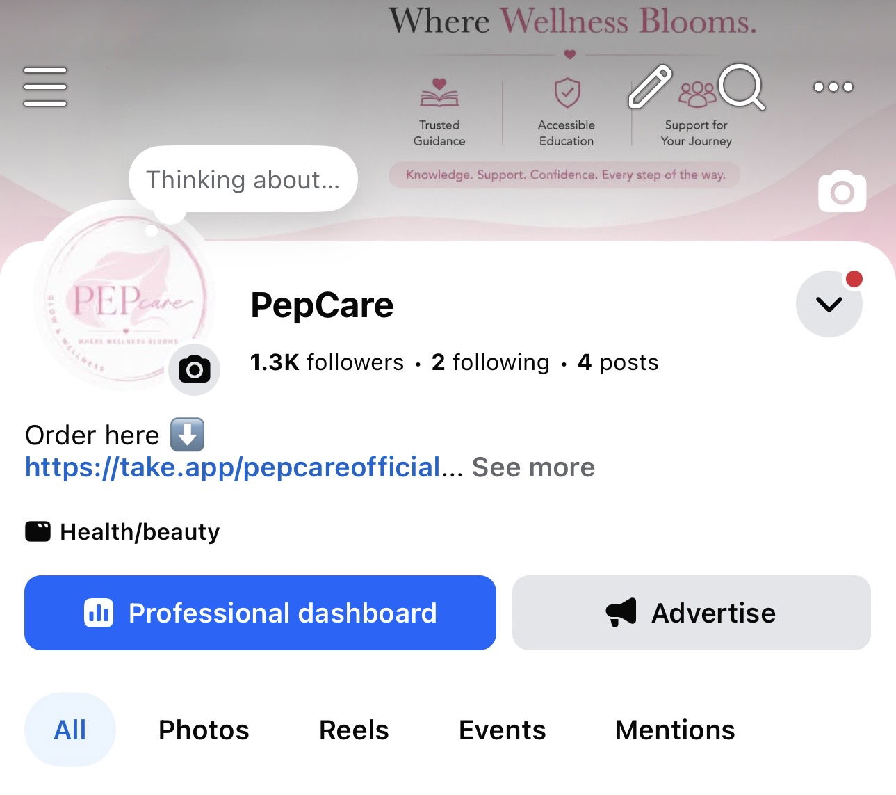 Our PepCareOfficial TikTok with almost 6K followers got BANNED 😭  We’re starting over, but we’re not going anywhere! 🫶🏻  Please follow our other official accounts so we can stay connected. Thank you for sticking with PepCare! 🥹💗_5
