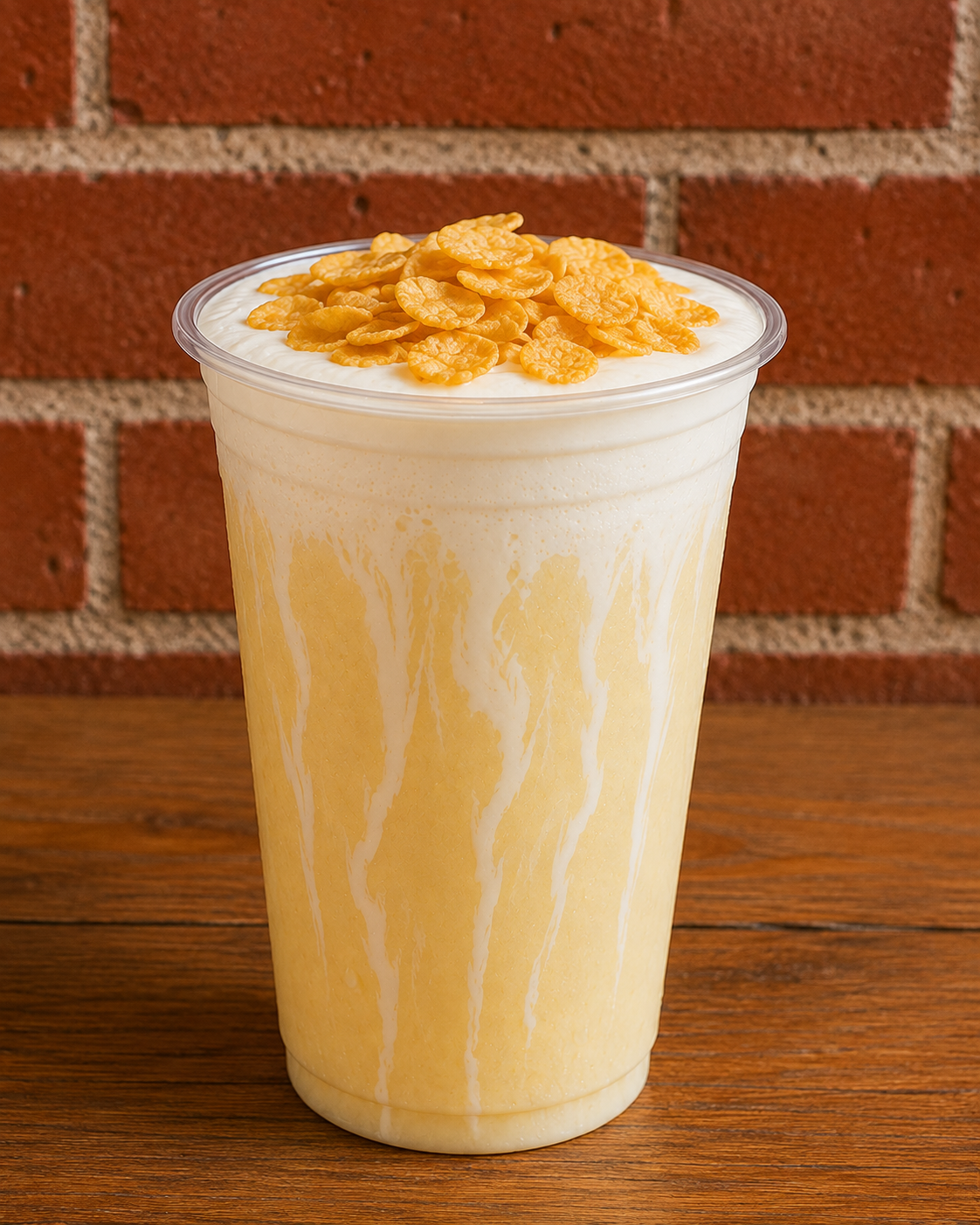 Corn Soy Milk w Salty Cream Cheese Topping_0