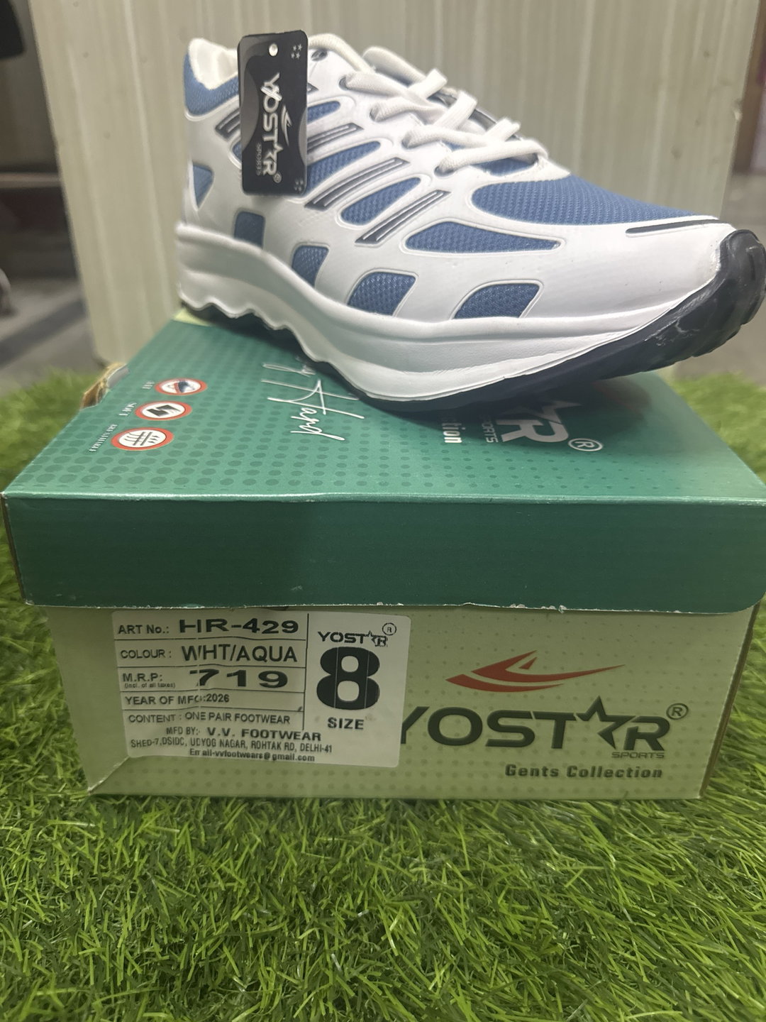 Yostar Hr-429 white/Aqua 7”10