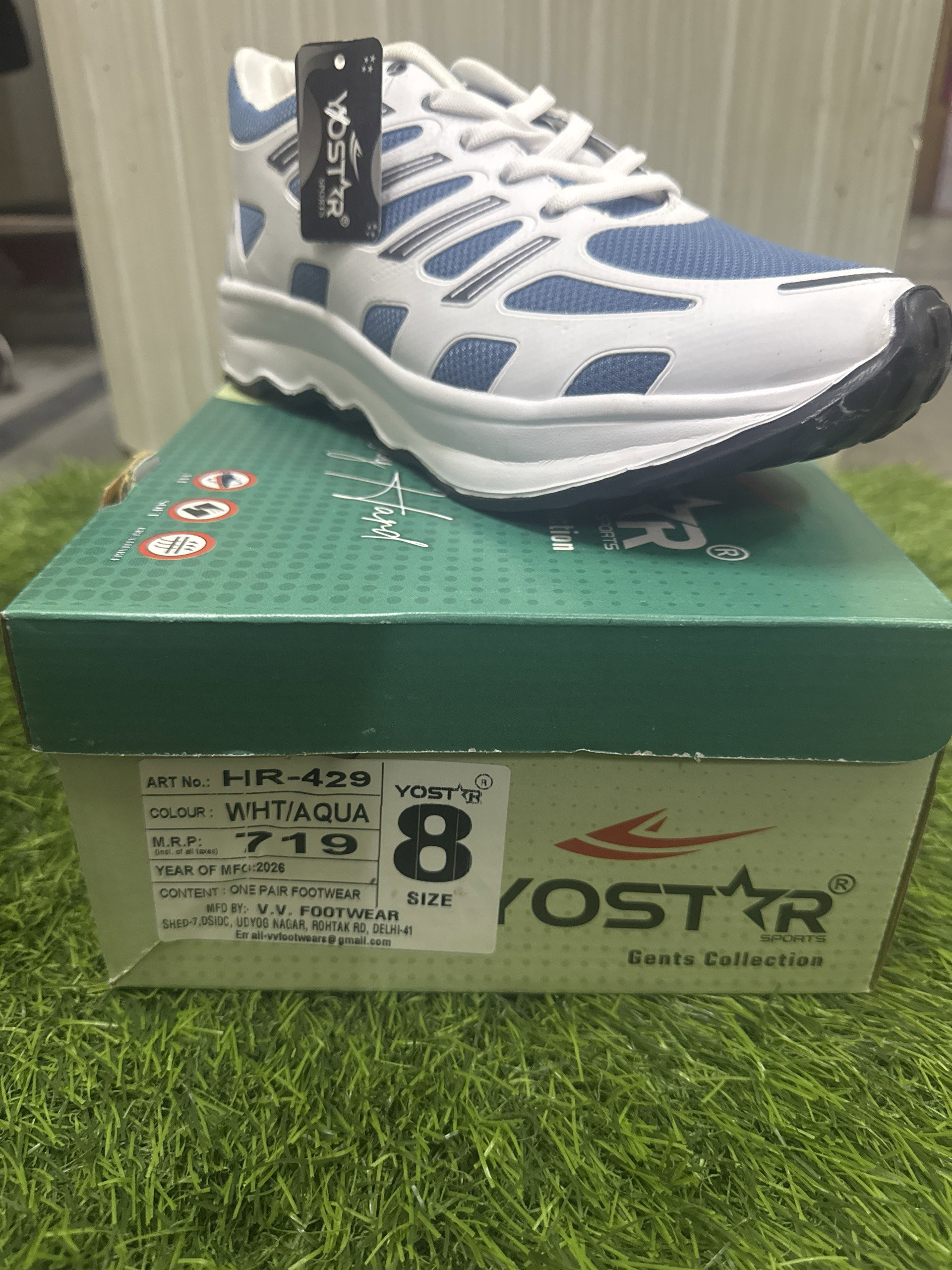 Yostar Hr-429 white/Aqua 7”10_0