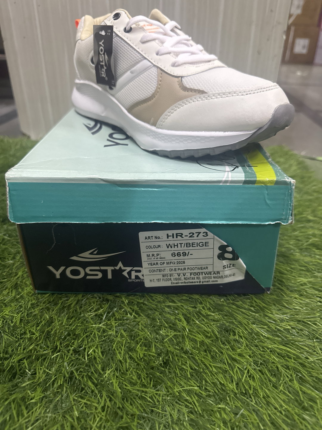 Yostar Hr-273 white/beige 7”10