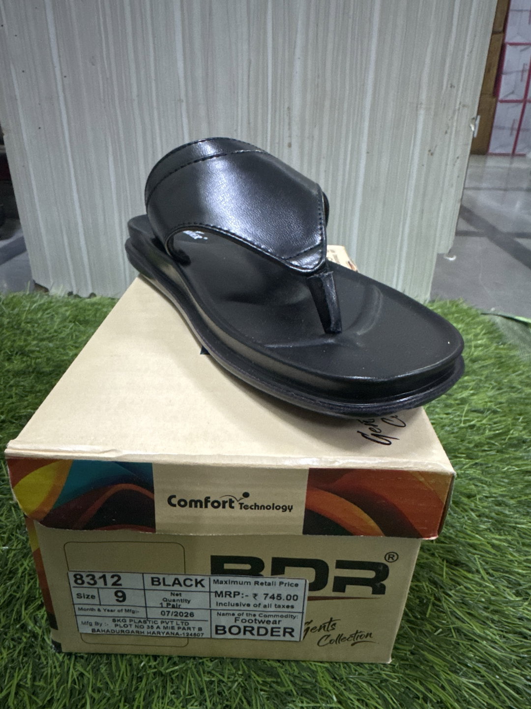 Border 8312 blk and brn 7”10