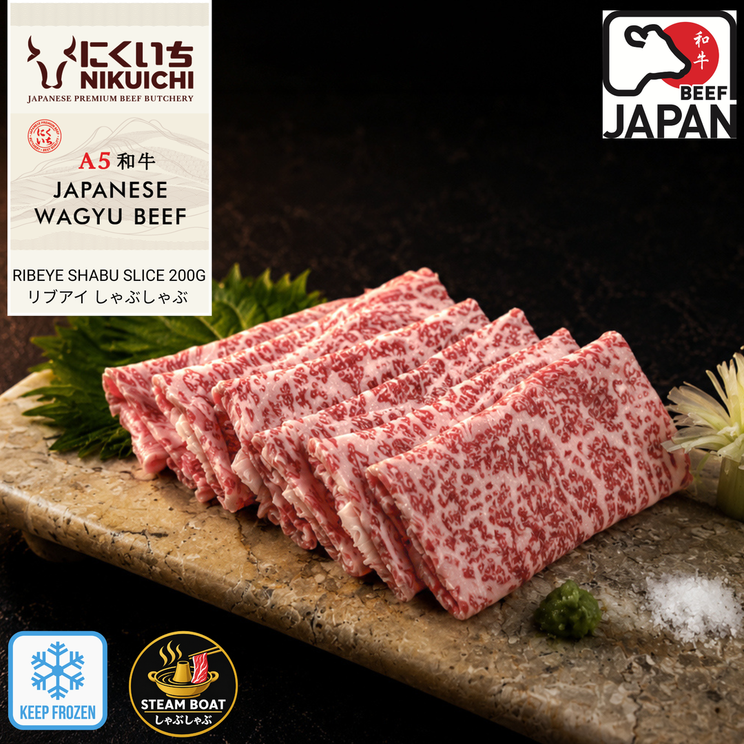 NIKUICHI A5 Wagyu Beef Ribeye Shabu Slice 200G