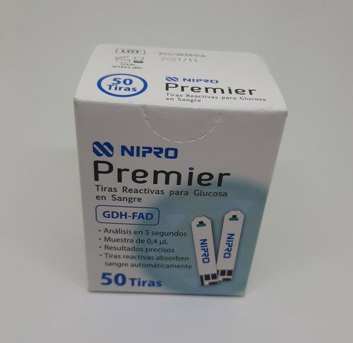 Tiras Reactivas para Glucometro Premier Nipro PK/50_0