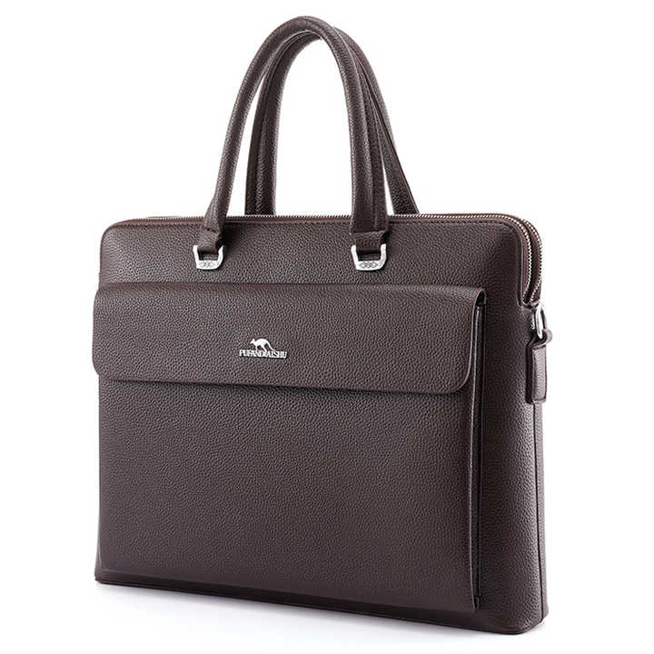 Brown Executive Leather side bag_0