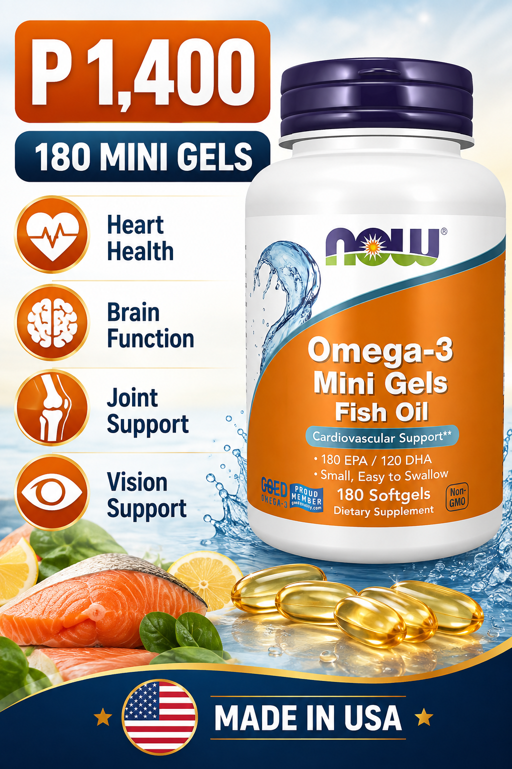 Omega-3 Fish Oil Mini Gels_0