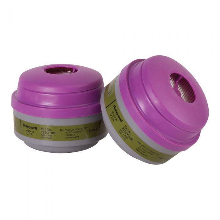 North Defender Multi-Purpose Cartridge with Particulate Filters for Safety Masks, 2/pkg