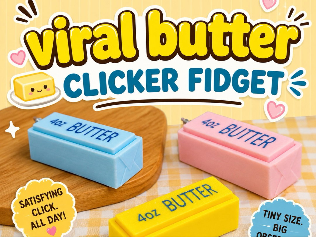 Viral butter clicker fidget