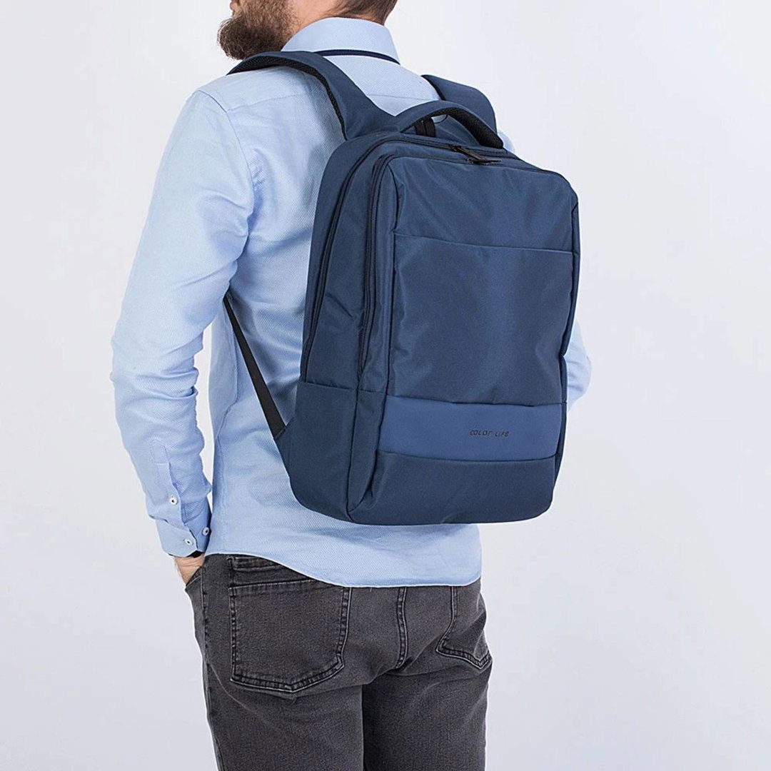 Minimalist Executive Tough Material Blue Backpack