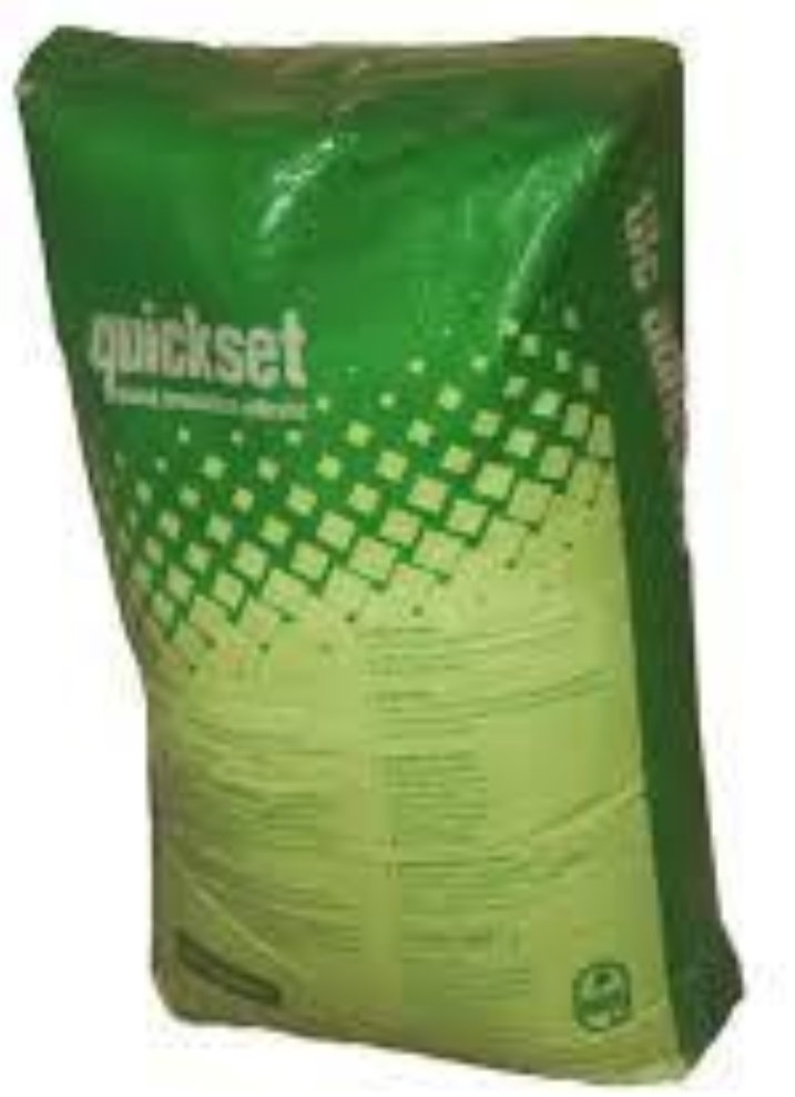Tile adhesive quickset green bag