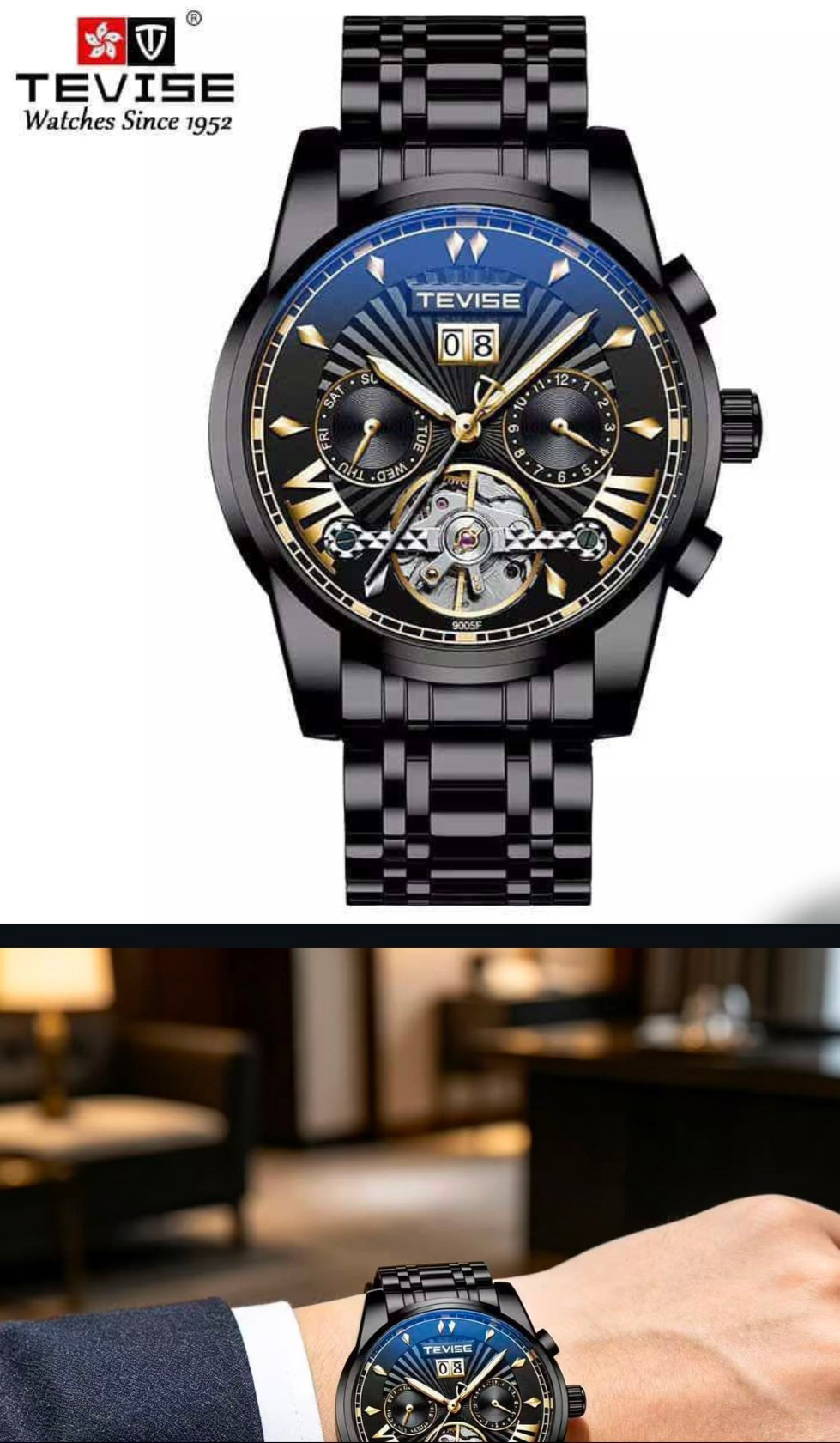 Full Calendar Tevise Auomatic Gents Watch