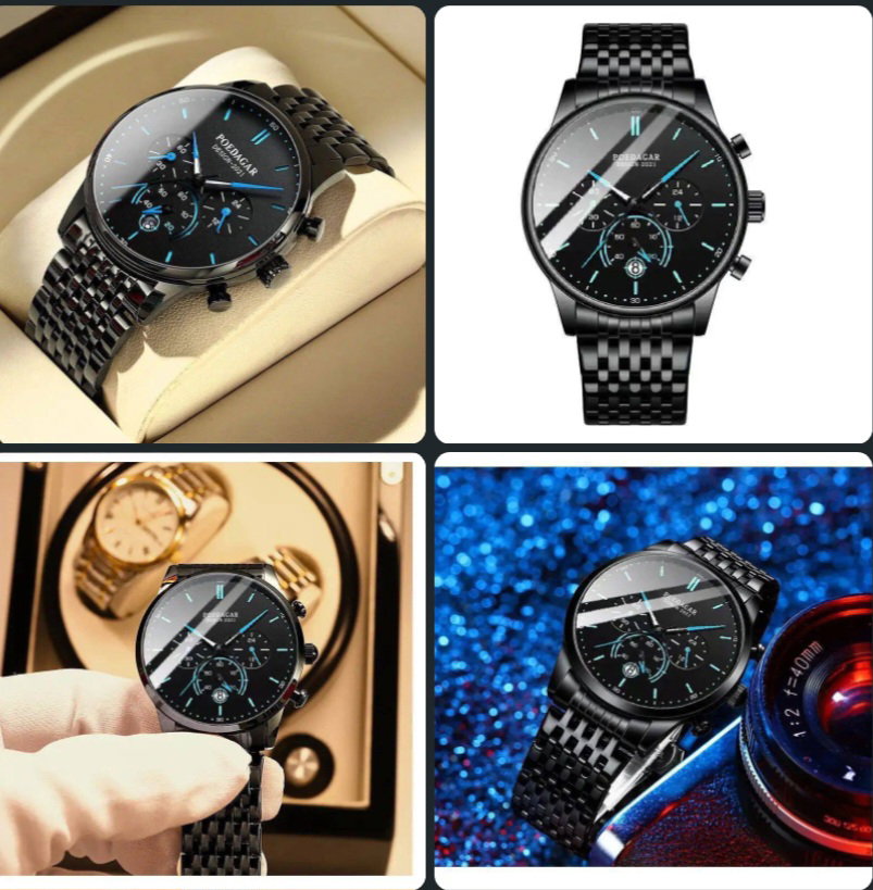 Poedagar Gents Chronograph Watch - 632#_0