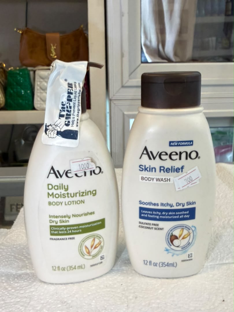 Aveeno Skin Relief Body Wash & Aveeno Daily Moisturizing Body Lotion