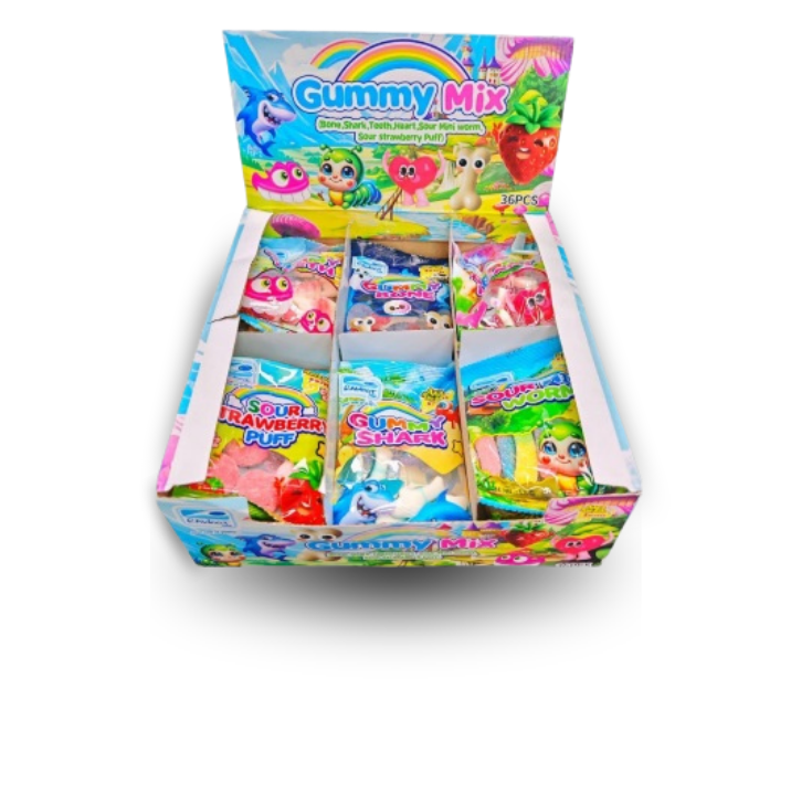 Gummy Mix Assorted Box 36pc x 18g_0