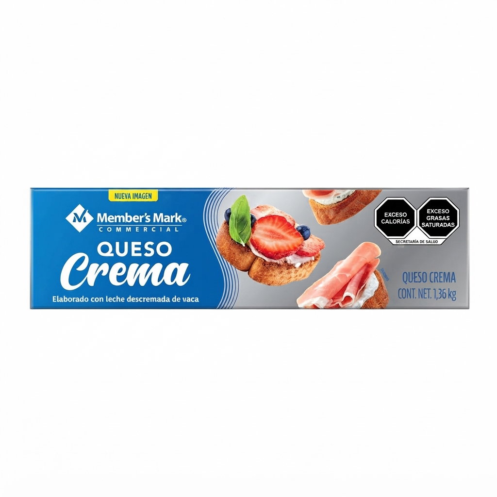 Queso Crema 1.36 kg  MEMBER´S MARK