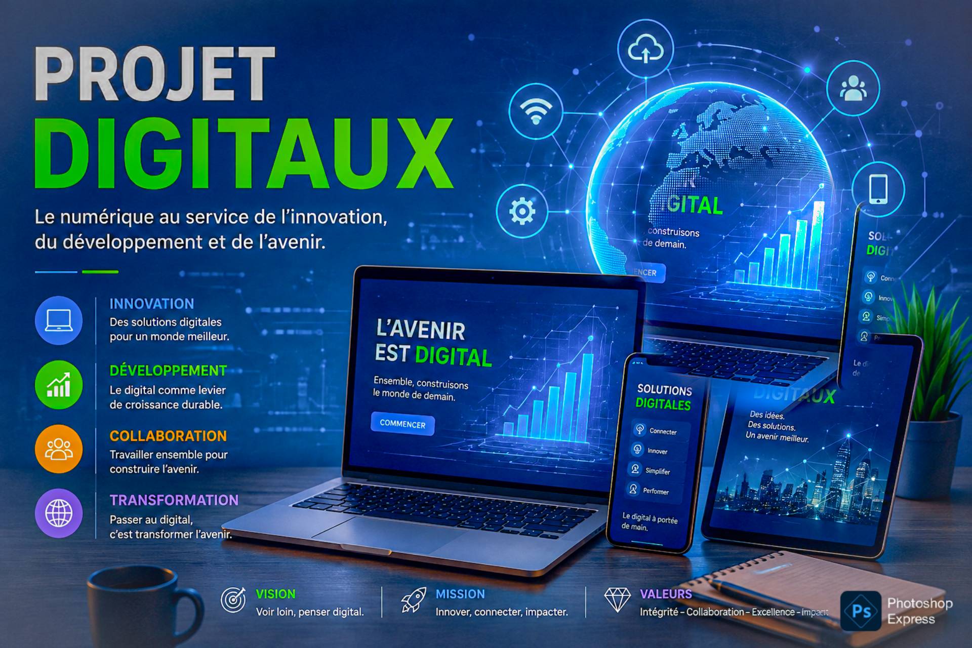 Digital ordinateur portable professionnel_0
