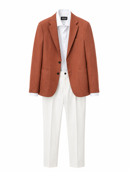 TENUES HOMME  MARRON ORANGÉ/ BLANC