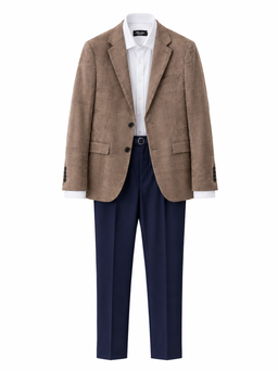 TENUES HOMME  MARRON RAYURES/ BLEU NUIT