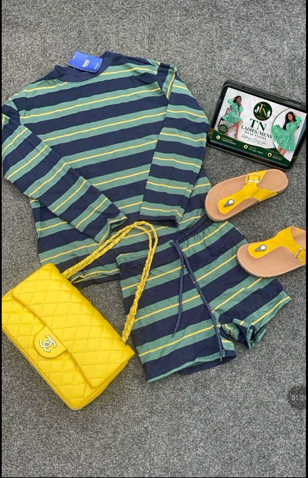 Complete set (top, jean, bag, and slippers)_18