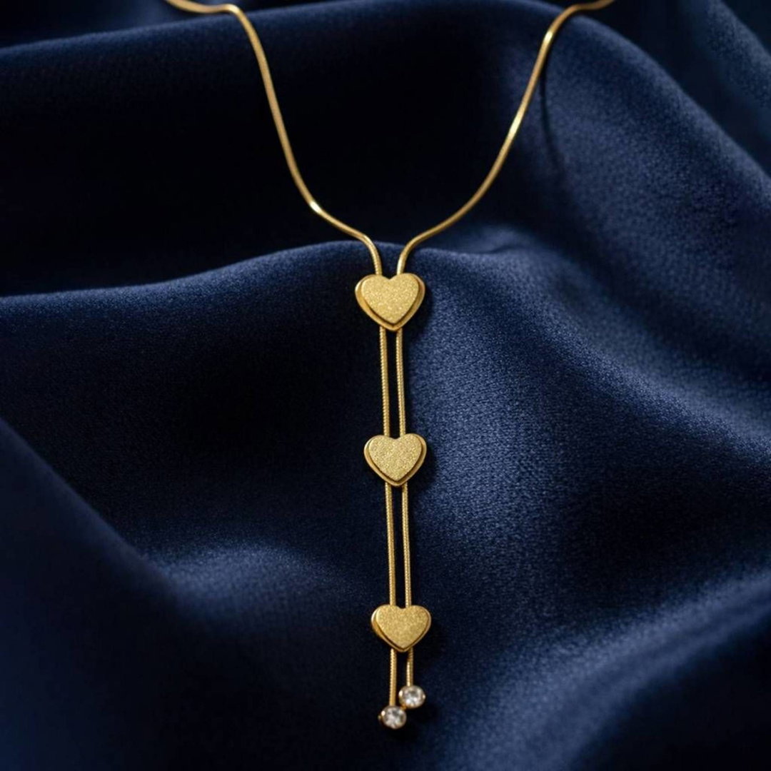 Triple hearts necklace