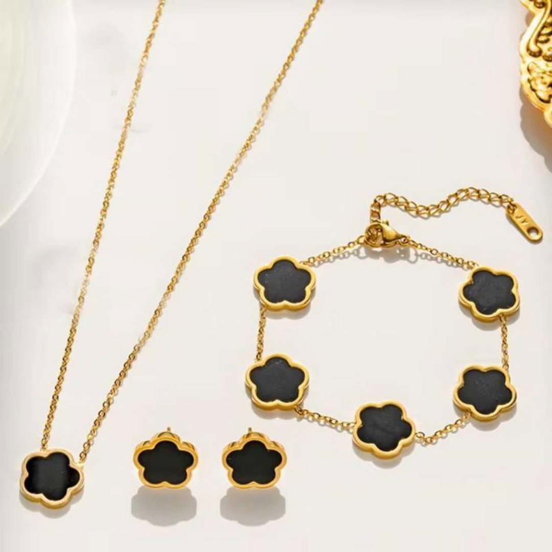 Five leaf Necklace set